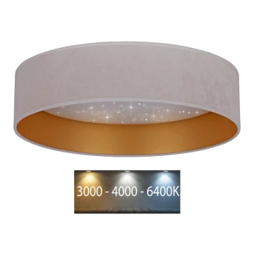 Brilagi - LED Plafon ściemnialny VELVET STAR LED/36W/230V śr. 55 cm 3000K/4000K/6400K kremowy/złoty