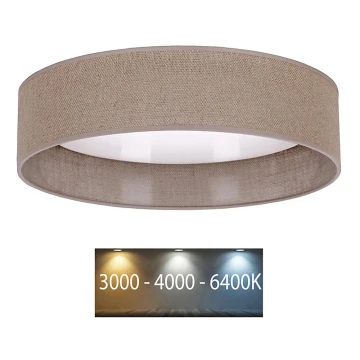 Brilagi - LED Plafon VELVET LED/12W/230V śr. 30 cm 3000K/4000K/6400K beżowy