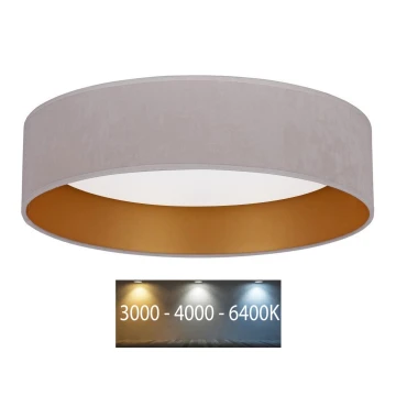 Brilagi - LED Plafon VELVET LED/24W/230V 3000/4000/6400K kremowy/złoty