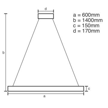 Brilagi - LED Ściemnialny żyrandol kryształowy na lince HALO LED/40W/230V + pilot zdalnego sterowania