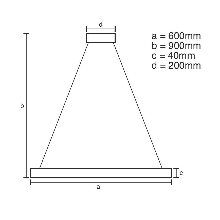 Brilagi - LED Żyrandol ściemnialny na lince CIRCLE LED/42W/230V 3000-6500K + pilot zdalnego sterowania