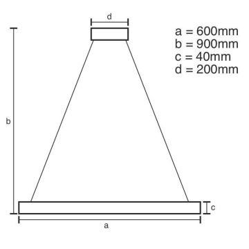 Brilagi - LED Żyrandol ściemnialny na lince CIRCLE LED/42W/230V 3000-6500K + pilot zdalnego sterowania