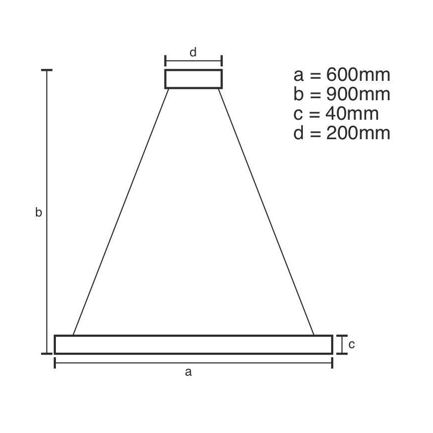 Brilagi - LED Żyrandol ściemnialny na lince CIRCLE LED/42W/230V 3000-6500K + pilot zdalnego sterowania