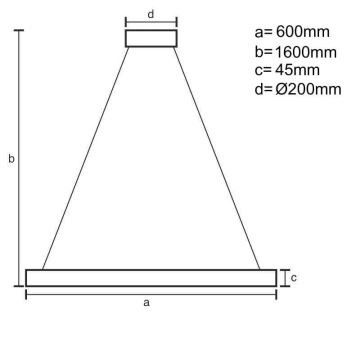 Brilagi - LED Żyrandol ściemnialny na lince CIRCLE LED/85W/230V 3000-6500K czarny + pilot zdalnego sterowania