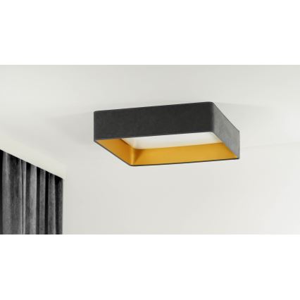 Brilagi - Ściemnialna lampa sufitowa LED VELVET SQUARE LED/24W/230V 43x43 cm 3000/4000/6500K + pilot zdalnego sterowania szara