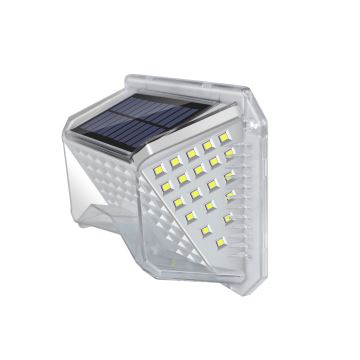 Brilagi - Solarna lampa ścienna LED z czujnikiem WALLIE LED/4W/5,5V 6500K IP64 srebrna