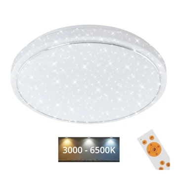 Brilo - LED Plafon ściemnialny STARRY SKY LED/18W/230V 3000-6500K + Pilot zdalnego sterowania