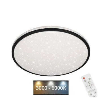 Brilo - LED Plafon ściemnialny STARRY SKY LED/24W/230V 3000-6000K + Pilot zdalnego sterowania