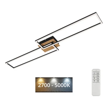 Brilo - LED Ściemnialny żyrandol natynkowy FRAME 2xLED/20W/230V 2700-5000K + pilot zdalnego sterowania