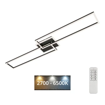 Brilo - LED Ściemnialny żyrandol natynkowy FRAME 2xLED/20W/230V 2700-6500K + pilot zdalnego sterowania