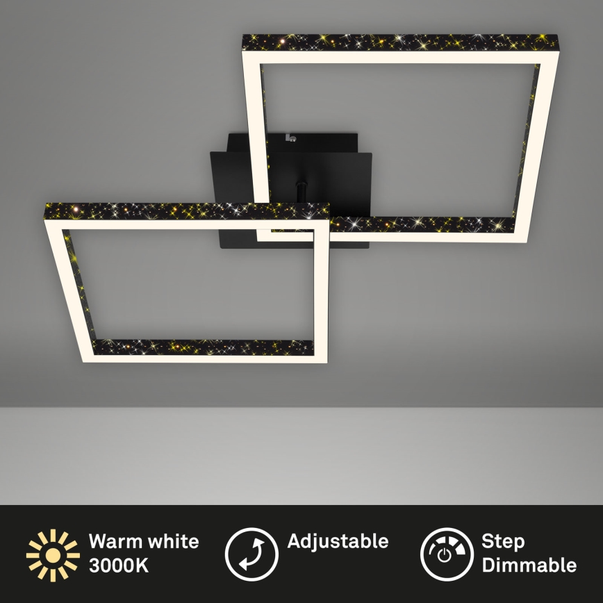 Brilo - LED Ściemnialny żyrandol natynkowy FRAME 2xLED/9W/230V