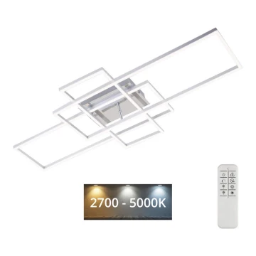 Brilo - LED Ściemnialny żyrandol natynkowy FRAME LED/51W/230V 2700-5000K chrom + pilot zdalnego sterowania