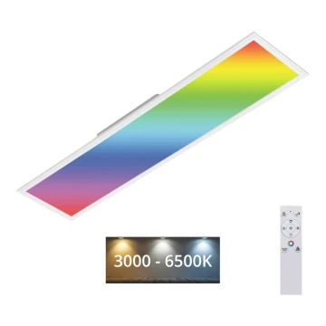 Brilo - Ściemnialna lampa sufitowa RGBW SLIM LED/40W/230V 3000-6500K + Pilot zdalnego sterowania