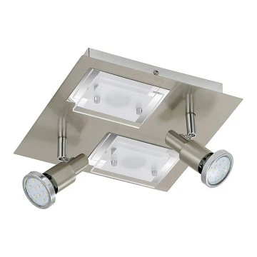 Briloner 2879-042 - LED Oświetlenie sufitowe COMBINATA 2xGU10/3W + 2xLED/5W/230V