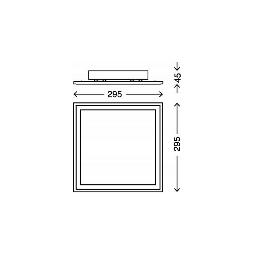 Briloner 3031-016 - LED RGBW Ściemnialny plafon PIATTO LED/18W/230V 2700-6000K + pilot zdalnego sterowania