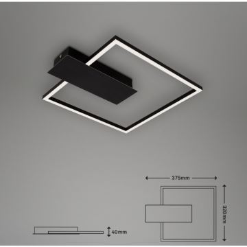 Briloner 3544-015 - LED Ściemnialny plafont NICO DUO LED/12W/230V