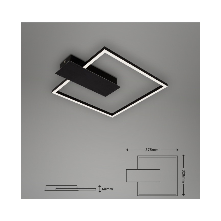 Briloner 3544-015 - LED Ściemnialny plafont NICO DUO LED/12W/230V