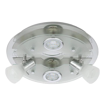 Briloner 3560-042 - LED LED Oświetlenie punktowe sufitowe VASO 2xGU10/3W + 2xE14/3,2W/230V