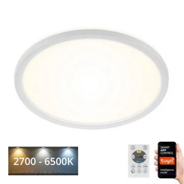 Briloner 7058-016 - Lampa ściemnialna LED SLIM LED/18W/230V 2700-6500K Wi-Fi Tuya + pilot zdalnego sterowania