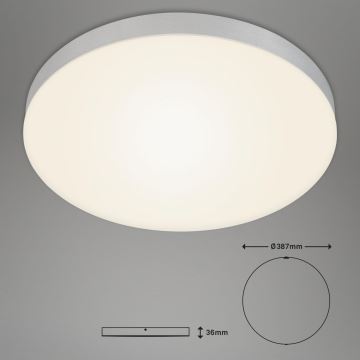 Briloner 7068-014 - LED Plafon FLAME LED/24,5W/230V 3000K śr. 38 cm srebrny