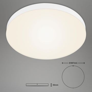 Briloner 7068-016 - LED Plafon FLAME LED/24,5W/230V 3000K śr. 38 cm biały