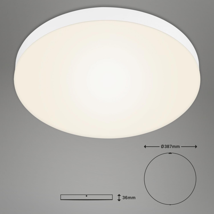 Briloner 7068-016 - LED Plafon FLAME LED/24,5W/230V 3000K śr. 38 cm biały