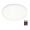 Briloner 7092-416 - Plafon ściemnialny RGBW SLIM LED/15W/230V + pilot