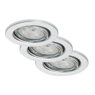 Briloner 7148-039-ZESTAW 3×LED Ściemnialne oświetlenie łazienkowe GU10/5,5W/230V IP23