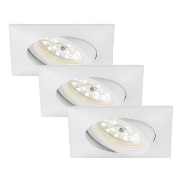 Briloner 7210-036 - ZESTAW 3x LED Łazienkowa oprawa wpuszczana ATTACH LED/5W/230V IP23 biała