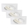 Briloner 7210-036 - ZESTAW 3x LED Łazienkowa oprawa wpuszczana ATTACH LED/5W/230V IP23 biała