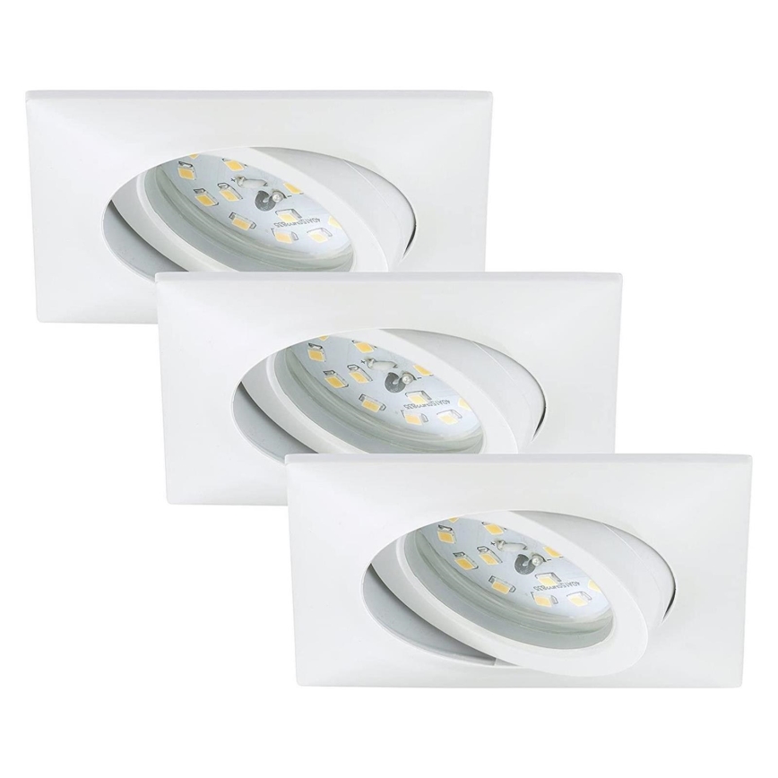 Briloner 7210-036 - ZESTAW 3x LED Łazienkowa oprawa wpuszczana ATTACH LED/5W/230V IP23 biała