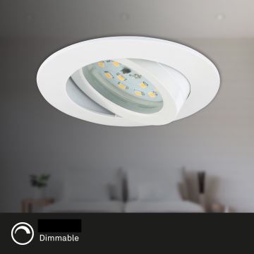 Briloner 7232-016 - LED Ściemnialne wpuszczane oświetlenie łazienkowe LED/5,5W/230V IP23