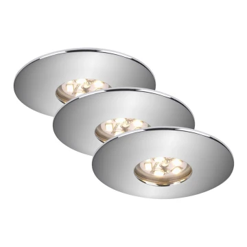 Briloner 7240-038 - ZESTAW 3x LED Łazienkowa oprawa wpuszczana ATTACH LED/1,8W/230V IP44