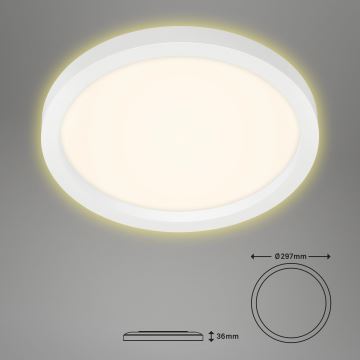 Briloner 7361-016 - LED Plafon CADRE LED/18W/230V d. 29,7 cm biały