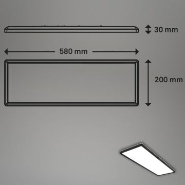 Briloner 7402-415 - LED Plafon SLIM LED/22W/230V