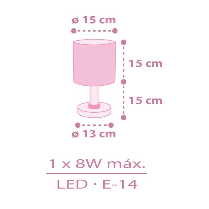 Dalber 42491 - Lampka dziecięca FAIRY DREAMS 1xE14/8W/230V