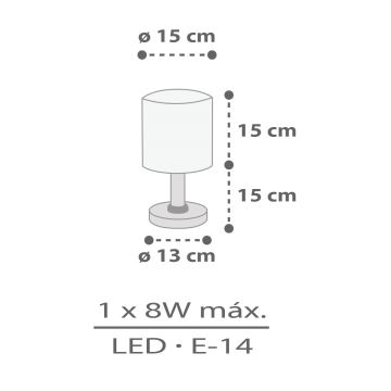 Dalber 60621 - Lampka dziecięca RHICO AND CROCO 1xE14/8W/230V