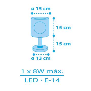 Dalber 60651 - Lampka dziecięca PIRAT ISLAND 1xE14/8W/230V