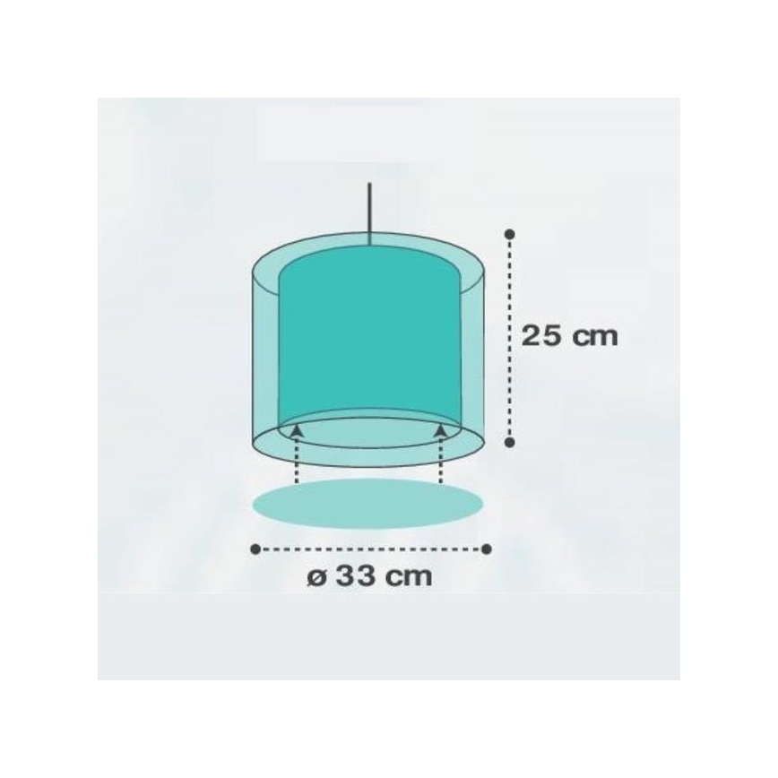 Dalber D-41412H - Żyrandol dziecięcy CLOUDS 1xE27/60W/230V