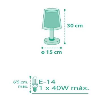 Dalber D-80221S - Lampka dziecięca VICHY 1xE14/40W/230V