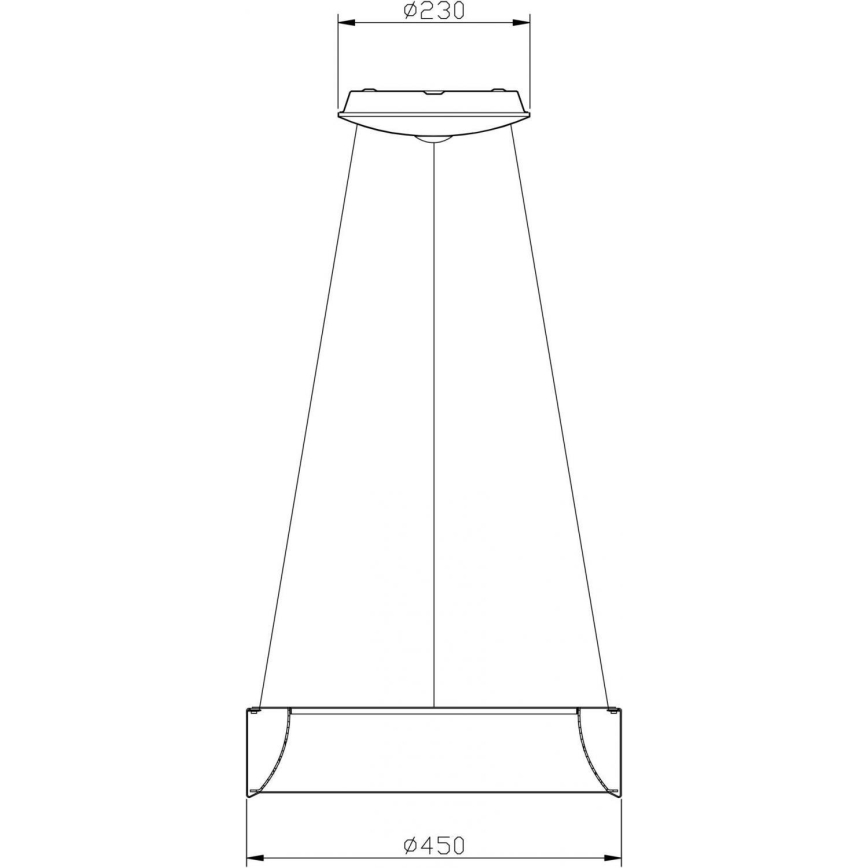 Deko-Light 342122 - LED Żyrandol ściemnialny na lince SCULPTORIS LED/27W/230V 3000K śr. 45 cm