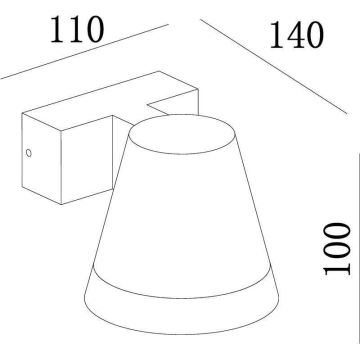 Deko-Light 731076 - LED Kinkiet zewnętrzny SERPENTIS LED/6,2W/230V IP54 czarny