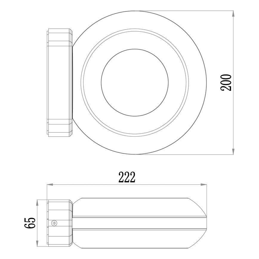 Deko-Light 731081 - LED Kinkiet zewnętrzny MUSCAE LED/13W/230V IP54 antracyt