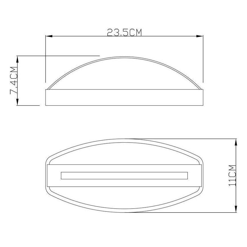 Deko-Light 731093 - LED Kinkiet zewnętrzny ERIDANI LED/13W/230V IP44 antracyt