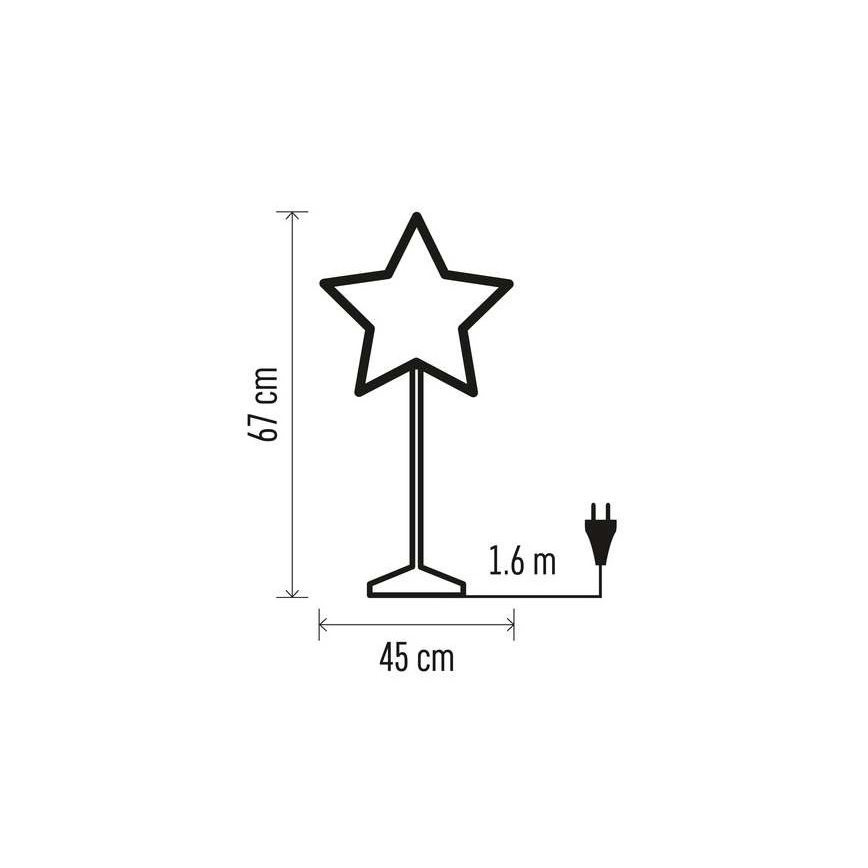 Dekoracja bożonarodzeniowa 1xE14/25W/230V śr. 45 cm złota