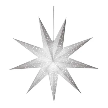 Dekoracja bożonarodzeniowa 1xE14/25W/230V śr. 60 cm srebrna