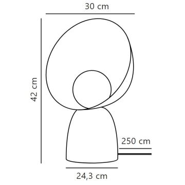 DFTP by Nordlux - Lampa stołowa HELLO 1xE14/25W/230V brązowa