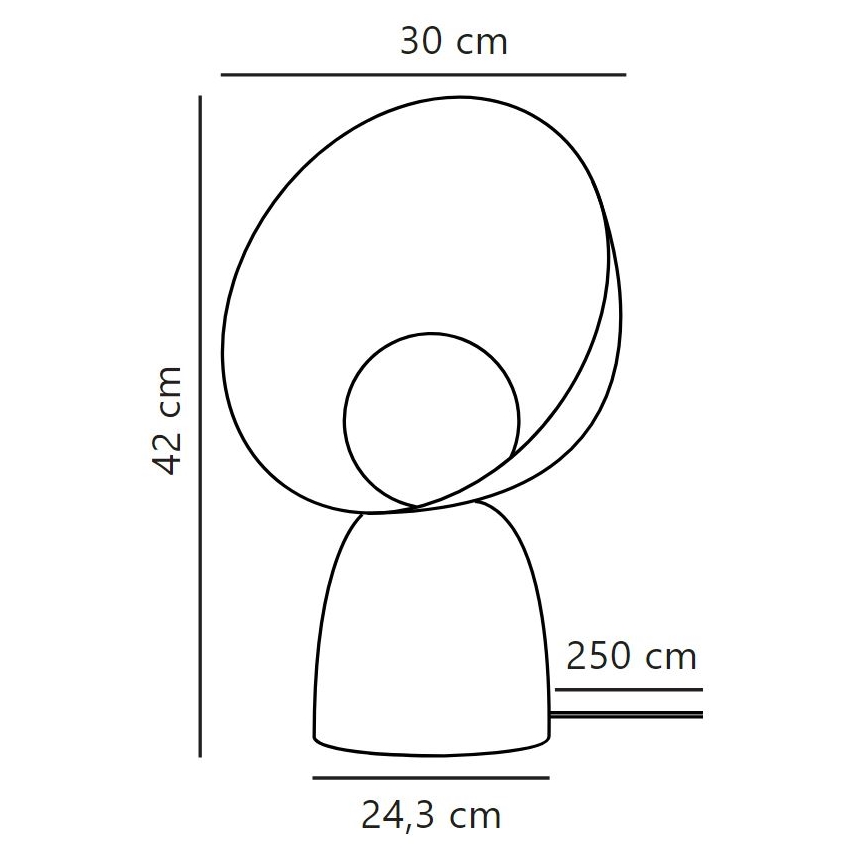 DFTP by Nordlux - Lampa stołowa HELLO 1xE14/25W/230V brązowa