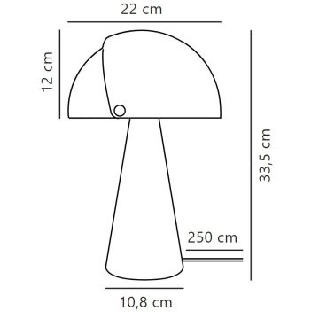 DFTP by Nordlux - Lampa stołowa z regulowanym kloszem ALIGN 1xE27/25W/230V beżowa