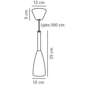 DFTP by Nordlux - Żyrandol na lince PURE 1xE27/40W/230V śr. 10 cm biały/orzech